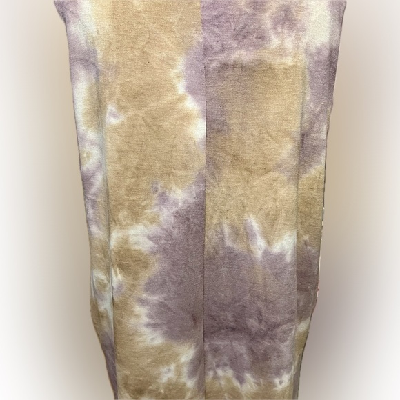 Carole Christian Dress Tie Dye Midi Side Pockets Size M Stretchy Boho Hippie - Picture 8 of 11